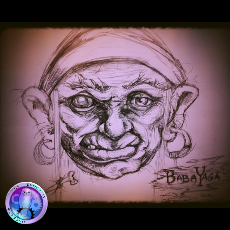 Concept   Sketch_Baba Yaga Crone Sweet Face