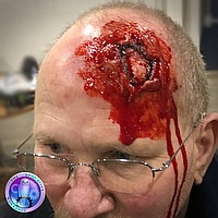 Make up   Moulage_GCPGA Head Wound Modified Tinsley Transfer Bullet Exit